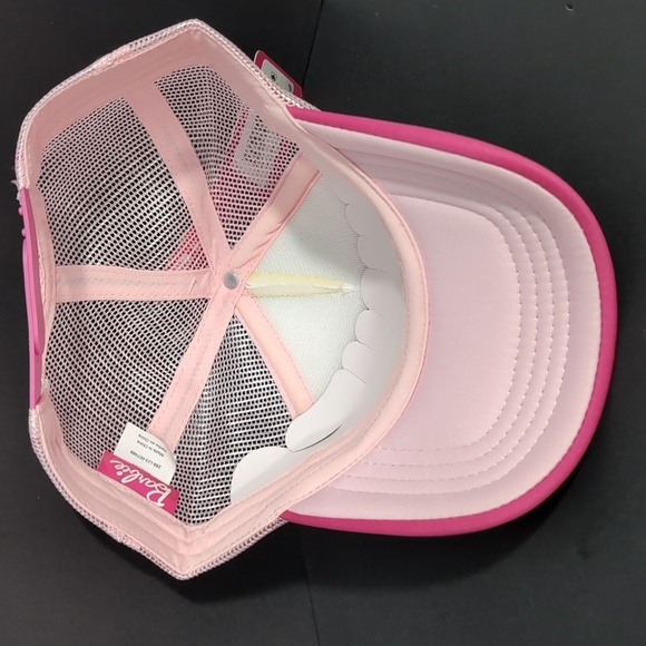Mattel, Berkshire Fashions,Barbie Pink/White Trucker Hat,NWT. - Picture 6 of 8